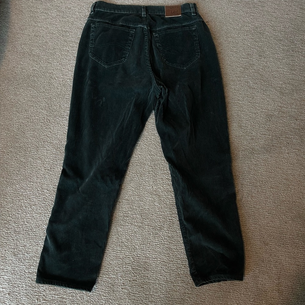 Vintage Lee Riveted Cord Pants in Green